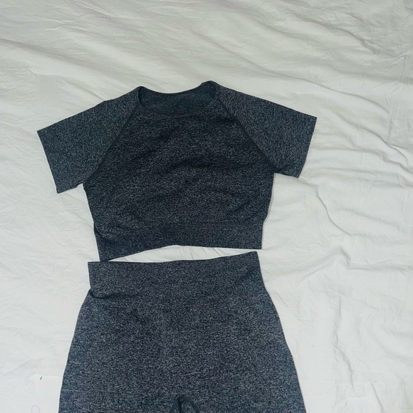 Gray Two-Piece Athletic Set - Picture 2 of 6